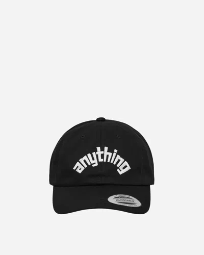 Anything Curved Logo Dad Hat In Black