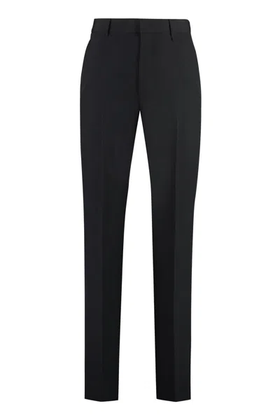 Givenchy Wool Tailored Trousers In Black