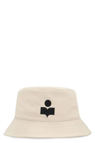 Isabel Marant Women's Haley Embroidered Logo Bucket Hat In Cream