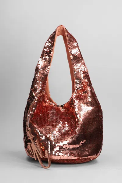 Jw Anderson Sequin Top Handle Bag In Copper