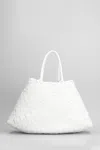 Dragon Diffusion Small Santa Croce Leather Shoulder Bag In White