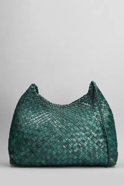 Dragon Diffusion Big Santa Croce Leather Bag In Military Green