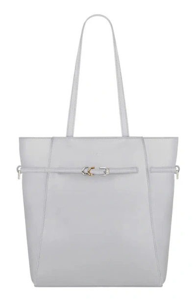 Givenchy Small Voyou Tote Bag In Leather In Light Grey