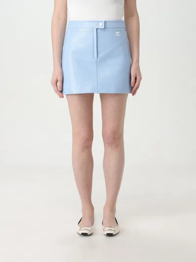 Courrèges Skirt  Woman Colour Blue 1