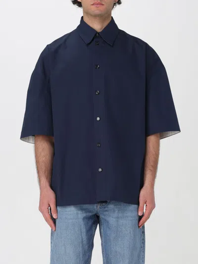 Bottega Veneta Men Shirt In Blue