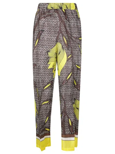 P.a.r.o.s.h . Allover Printed Trousers In Multi