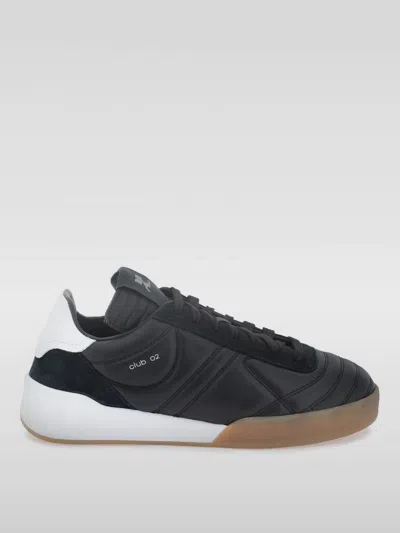 Courrèges Club 02 Leather Sneakers In Black