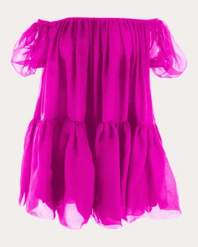 Azeeza Women's Elyssa Organza Mini Dress In Pink