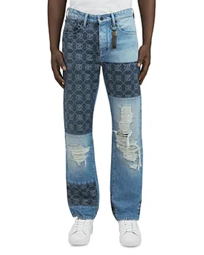 Prps Kure Relaxed Fit Distressed Jeans In Indigo Blue