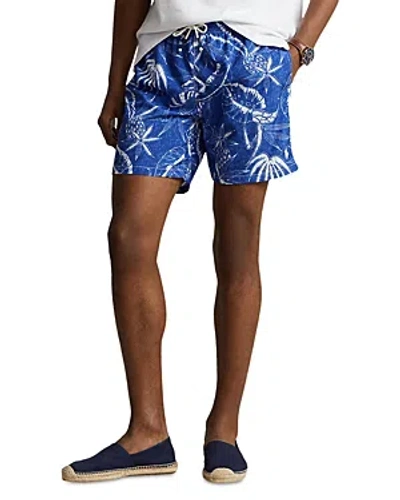 Polo Ralph Lauren Men's 5.75-inch Hoffman Print Swim Trunks In Ocean Breeze Floral