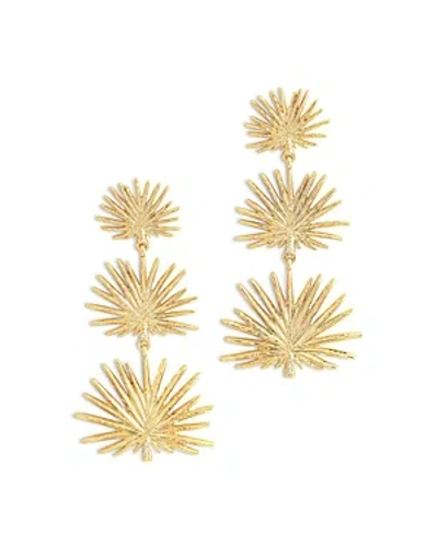 Anabel Aram Women's Palm 18k-gold-plated & Cubic Zirconia Triple-drop Earrings