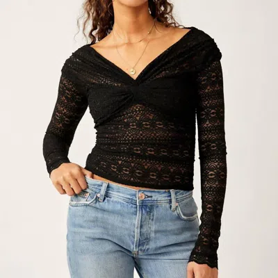 Free People Hold Me Closer Top In Black