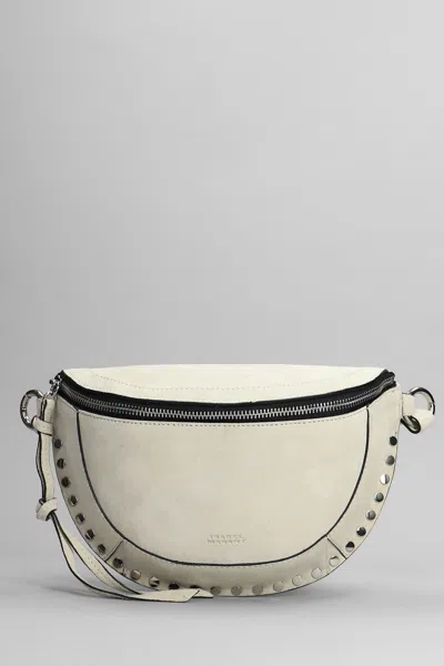 Isabel Marant Skano Leather Belt Bag In Grey