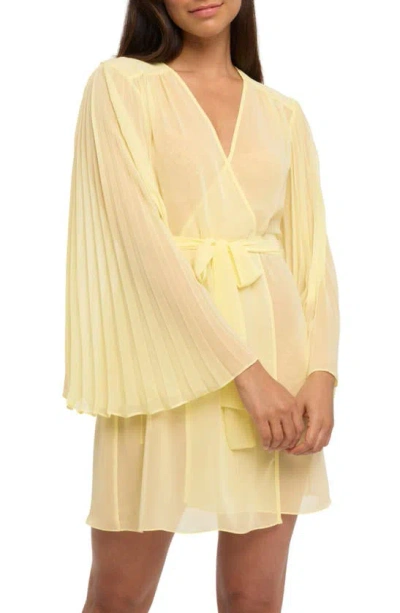 Rya Collection Malibu Pleated Cover Up In Sunshine