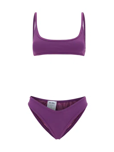 Attico Swimsuit In Purple