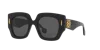 Loewe Anagram Acetate Square Sunglasses In Black