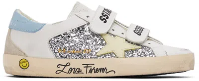 Golden Goose Old School Sneakers In Silver/white/light Y