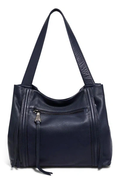 Aimee Kestenberg Fair Game Leather Shopper In Navy