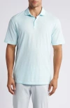Peter Millar Crown Crafted Journeyman Pima Cotton Polo In Iced Aqua