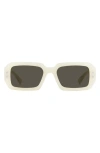 Isabel Marant Logo Acetate Rectangle Sunglasses In Pearl