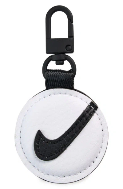 Nike Premium Tag Fob Charm In Black/ White