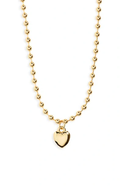 Bp. Heart Pendant Necklace In 14k Gold Dipped