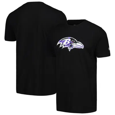New Era Black Baltimore Ravens Camo Logo T-shirt