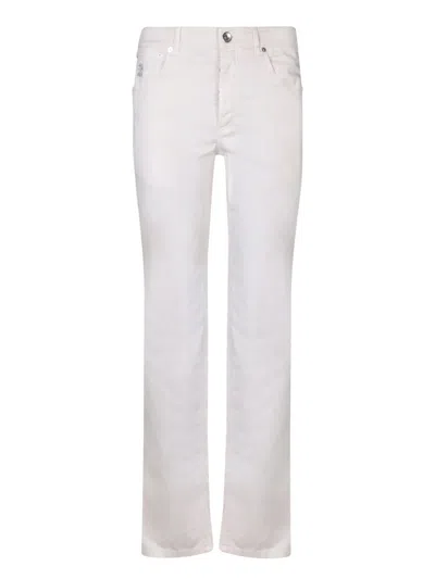 Brunello Cucinelli Cargo Trousers In White