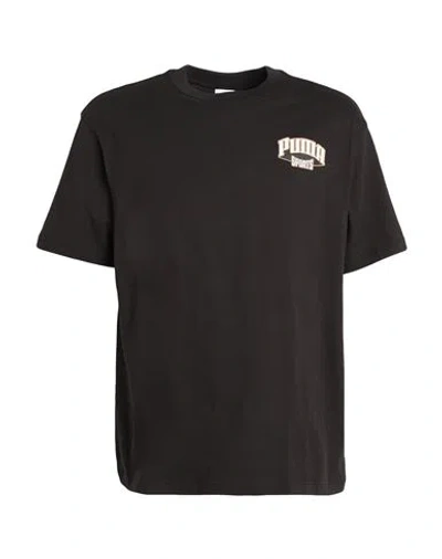 Puma Men's Team For The Fanbase Logo Graphic T-shirt In Black