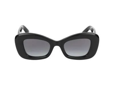 Alexander Mcqueen Sunglasses In Black Black Grey
