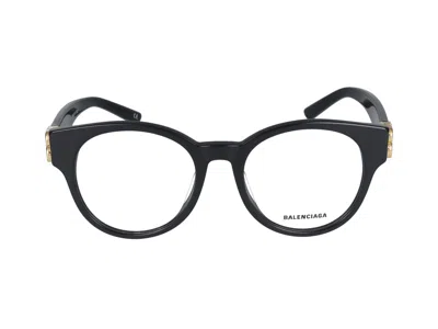 Balenciaga Eyeglasses In Black Black Transparent