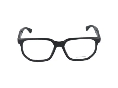 Bottega Veneta Eyeglasses In Black Black Transparent