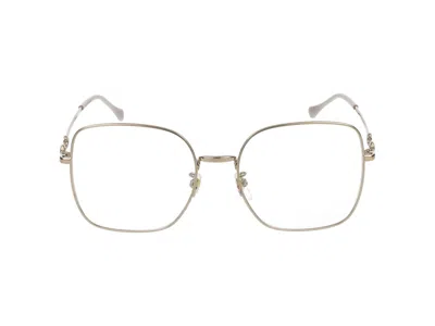 Gucci Eyeglasses In Gold Gold Transparent