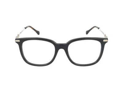 Gucci Eyeglasses In Black Gold Transparent