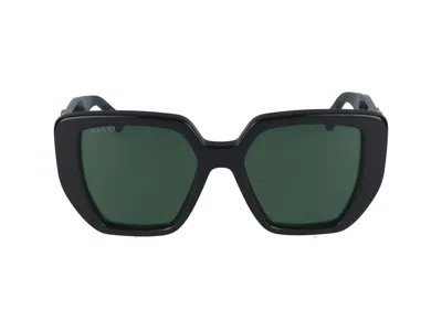 Gucci Sunglasses In Black Green Green
