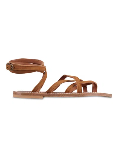 Kjacques Natural Zenobie Sandals In Brown