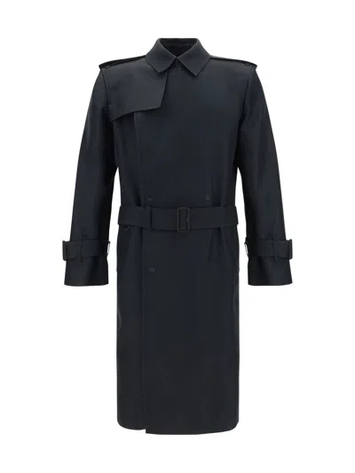 Burberry Coats In Black