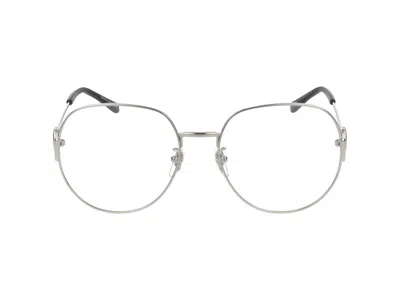 Gucci Eyeglasses In Silver Silver Transparent