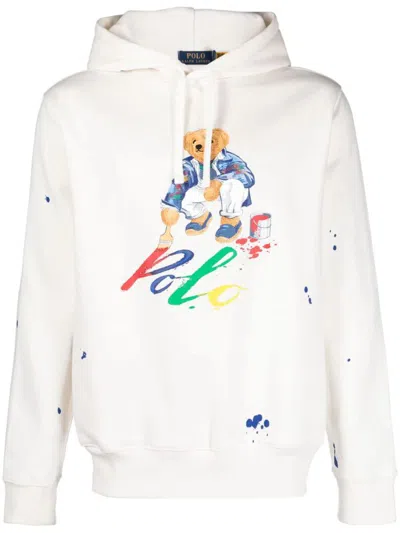 Polo Ralph Lauren Sweatshirt With Print Clothing In White