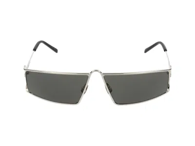 Saint Laurent Sunglasses In Silver Silver Grey