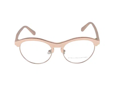 Stella Mccartney Eyeglasses In Gold Pink Transparent
