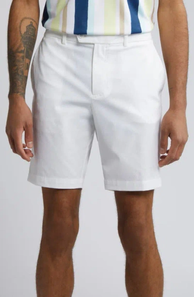 J. Lindeberg Vent Logo-plaque Ripstop Shorts In White