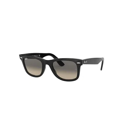 Ray Ban Sunglasses Unisex Original Wayfarer Classic - Black Frame Grey Lenses 50-22 In Metallic