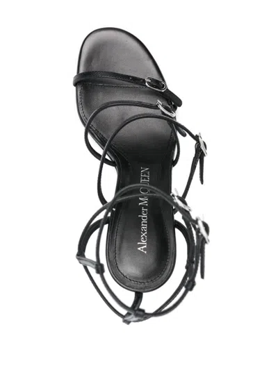 Alexander Mcqueen Sandal With Cut-out Details In Black