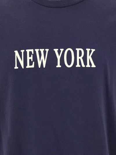Bode "new York" T-shirt In Blue