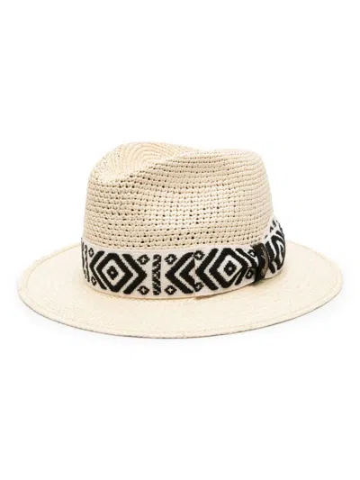 Borsalino Country Straw Panama Hat In White