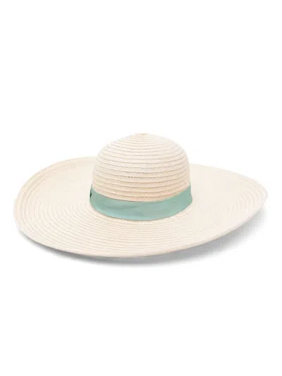 Borsalino Braided Wide-brim Hat In Verde