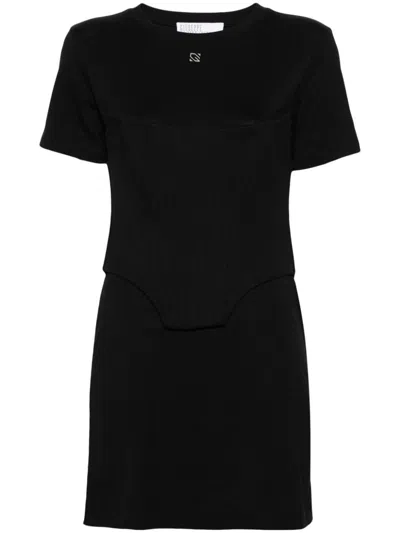 Giuseppe Di Morabito Fleece Mini Dress In Black