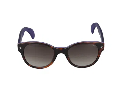 Lozza Sunglasses In Shiny Havana/purple