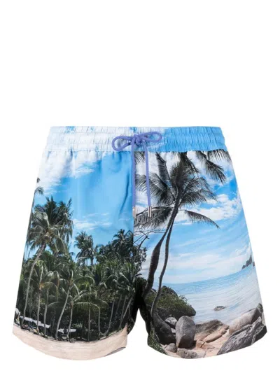 Paul Smith Swimming Shorts In Blue